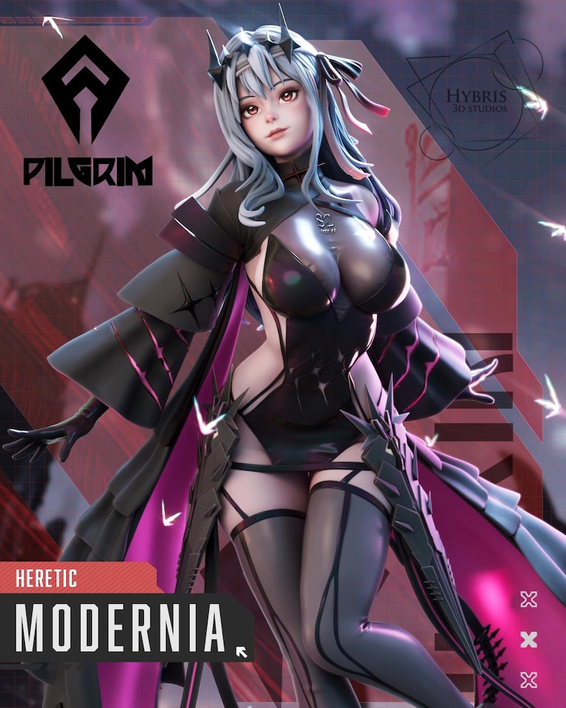 Modernia — NIKKE: Goddess of Victory | 1/8 1/6 Scale Resin Figure | Unpainted or Hand-Painted | 3D Printed Fan Art | Collector Gift image 1