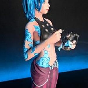 Jinx — League of Legends / Arcane | 1/8 1/6 Scale Resin Figure | 3D Printed Fan Art | Unpainted Garage Kit | Collector Statue Collector Gift image 2