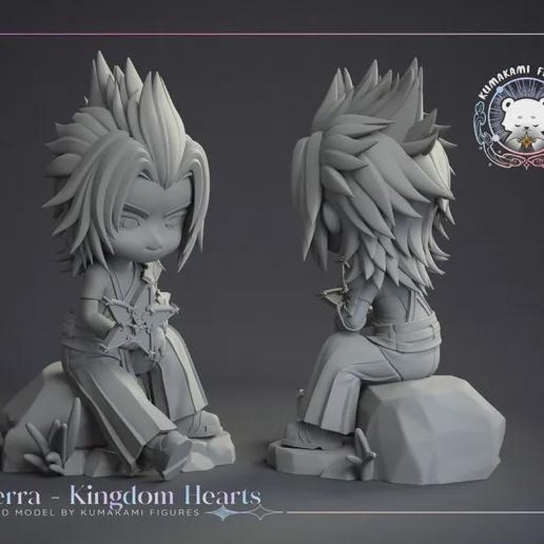 Kingdom Hearts Bundle — Kingdom Hearts | 1/8 1/6 Scale Resin Figure | Unpainted or Hand-Painted | 3D Printed Fan Art | Collector Gift image 5