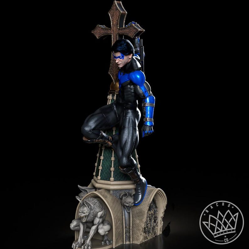 Nightwing DC Comics Resinfigur, Maßstab 1:8/1:6, unbemalter Bausatz oder handbemalt, 3D-gedrucktes Sammlerstück Bild 9