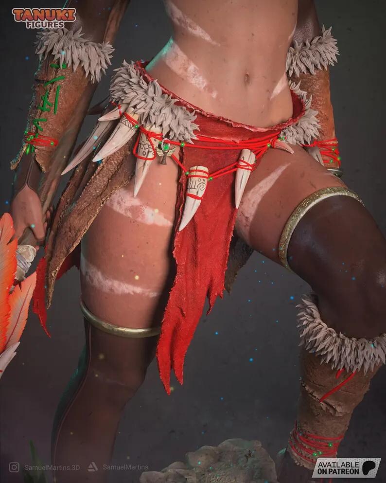 Nidalee — League of Legends | 1/8 1/6 Scale Resin Figure | Unpainted or Hand-Painted | 3D Printed Fan Art | Collector Gift 画像 5