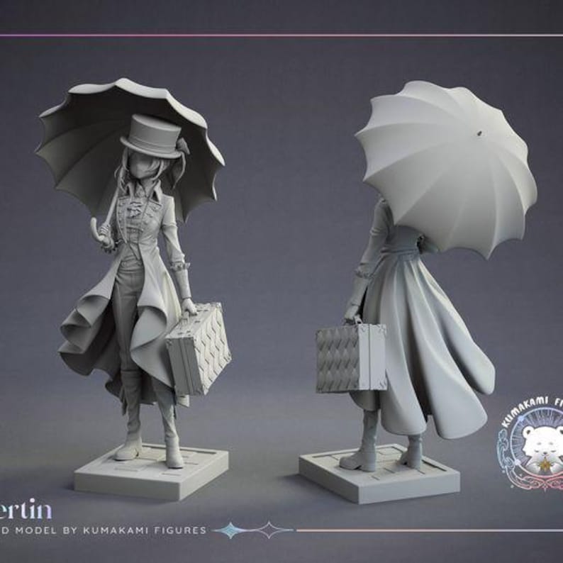 Vertin — Reverse: 1999 | 1/8 1/6 Scale Resin Figure | Unpainted or Hand-Painted | 3D Printed Fan Art | Collector Gift image 9