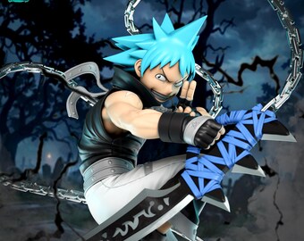 Blackstar — Soul Eater | Resinfigur i skala 1/8 och 1/6 | 3D-utskriven fankonst | Omålad garagebyggsats | Samlargåva