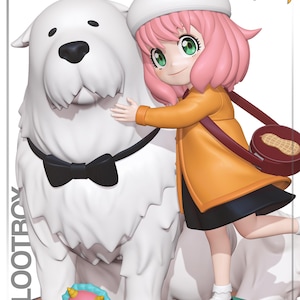 Anya x Bond Spy x Family Resin Figure 1/8 1/6 Scale 3D Printed Fan Art Kit | Collector Gift image 1