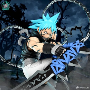Blackstar — Soul Eater | 1/8 1/6 Scale Resin Figure | 3D Printed Fan Art | Unpainted Garage Kit | Collector Gift image 6