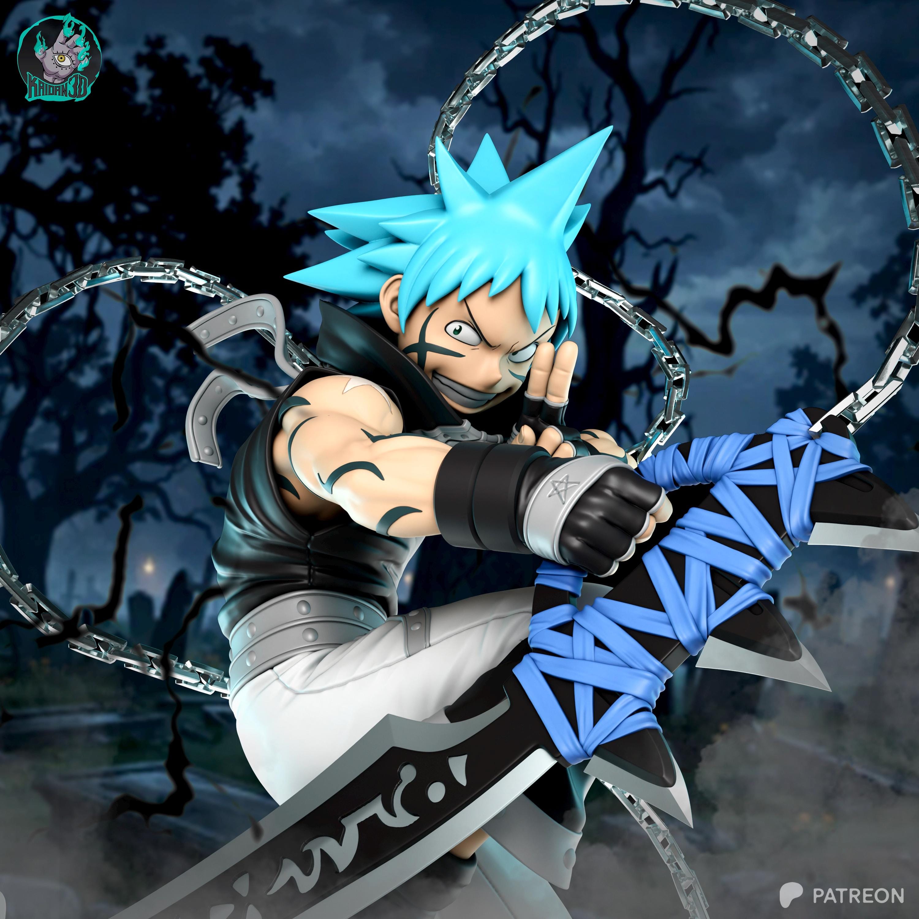 Blackstar Soul Eater Anime Figure, 1/8 1/6 Scale Resin Statue