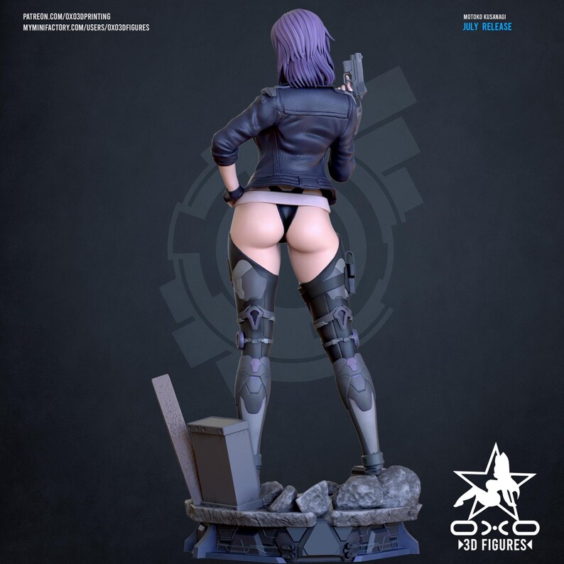 Major Motoko Kusanagi Ghost in the Shell Resin Figure – 1/8 1/6 Scale Fan Art Statue | Collector Gift image 4