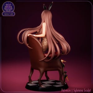 Noir NIKKE godin overwinning hars figuur – 1/8 1/6 schaal 3D-geprint fanart-standbeeld | Verzamelaarscadeau afbeelding 2