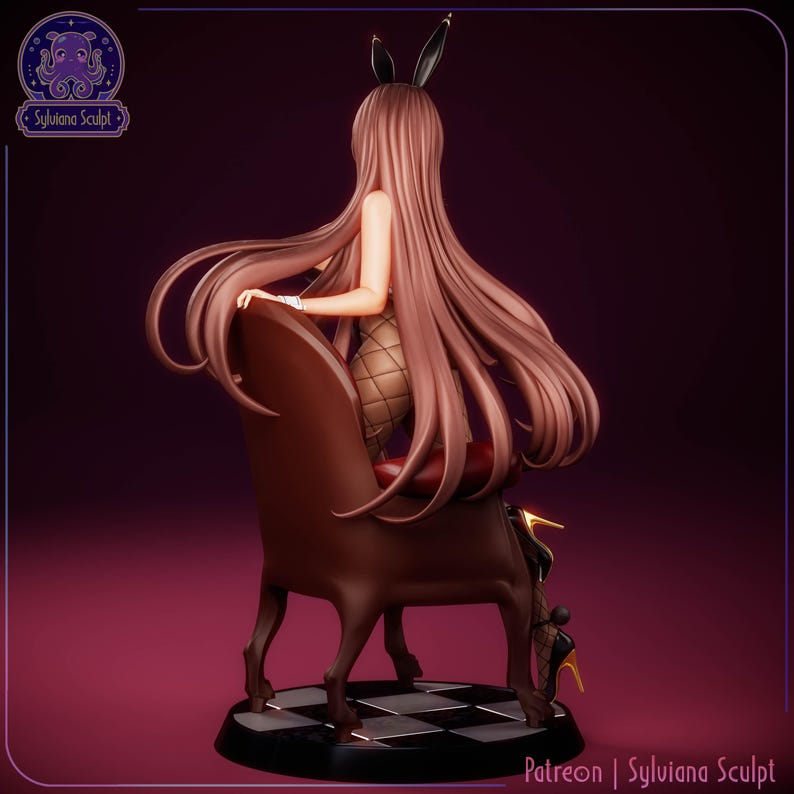 Noir NIKKE godin overwinning hars figuur – 1/8 1/6 schaal 3D-geprint fanart-standbeeld | Verzamelaarscadeau afbeelding 2