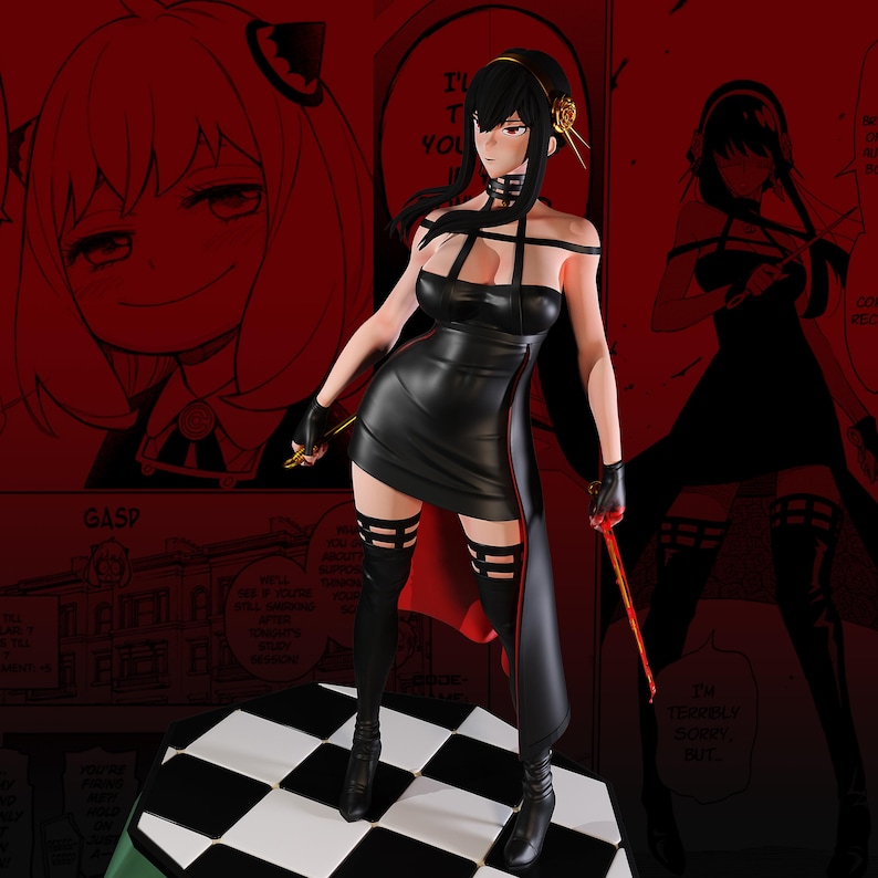 Anya Yor Forger Spy X Family Resin Figure – 1/8 1/6 Scale 3D Printed Statue | Collector Gift image 5
