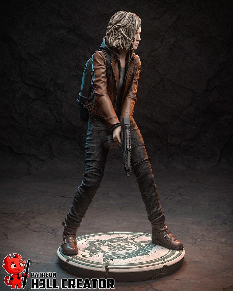 Figura de resina de Grace Ashcroft de Resident Evil – Escala 1/8 1/6 Estatua de fan art impresa en 3D / Regalo de coleccionista imagen 7