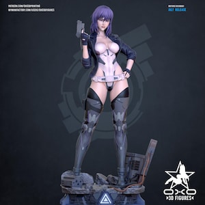 Major Motoko Kusanagi Ghost in the Shell Resin Figure – 1/8 1/6 Scale Fan Art Statue | Collector Gift image 1