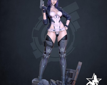 Major Motoko Kusanagi Ghost in the Shell Resin Figure – 1/8 1/6 Scale Fan Art Statue | Collector Gift