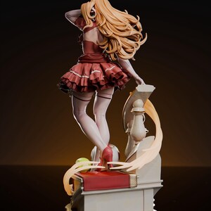 Figura de resina da Princesa Peach da Nintendo – Estátua de arte para fãs impressa em 3D em escala 1/8 e 1/6 | Presente para colecionadores imagem 4