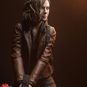 Figura de resina de Grace Ashcroft de Resident Evil – Escala 1/8 1/6 Estatua de fan art impresa en 3D / Regalo de coleccionista imagen 4