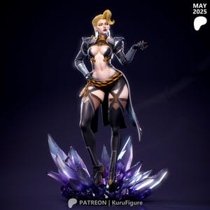 Emma Frost — Marvel | 1/8 1/6 Scale Resin Figure | Unpainted or Hand-Painted | 3D Printed Fan Art | Collector Gift image 3