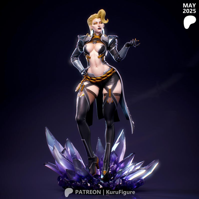 Emma Frost — Marvel | 1/8 1/6 Scale Resin Figure | Unpainted or Hand-Painted | 3D Printed Fan Art | Collector Gift image 3