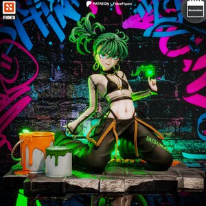 One Punch Man Tatsumaki Resin Figure – 1/8 1/6 Scale 3D Printed Fan Art | Collector Gift image 2