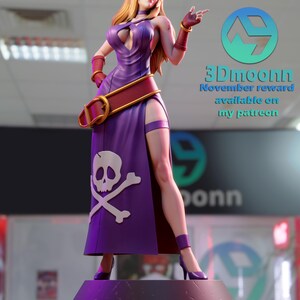 B Jennet — The King of Fighters | 1/8 1/6 Scale Resin Figure | Unpainted or Hand-Painted | 3D Printed Fan Art | Collector Gift image 6