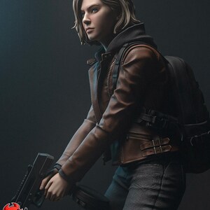 Figura de resina de Grace Ashcroft de Resident Evil – Escala 1/8 1/6 Estatua de fan art impresa en 3D / Regalo de coleccionista imagen 5
