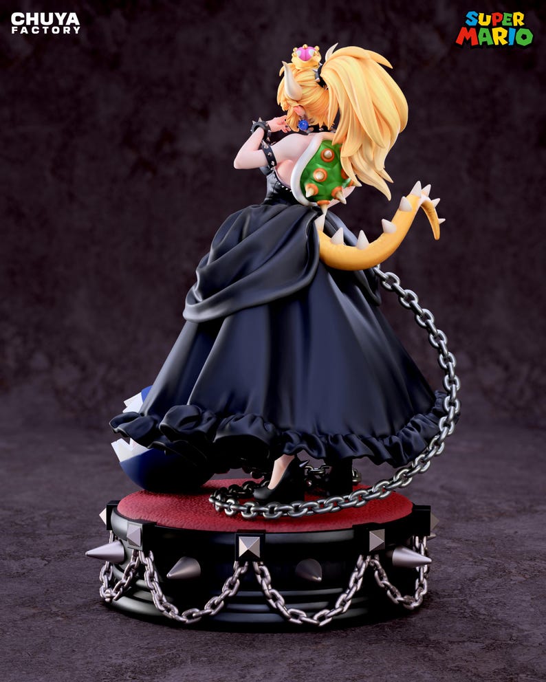 Bowsette — Super Mario | 1/8 1/6 Scale Resin Figure | Unpainted or Hand-Painted | 3D Printed Fan Art | Collector Gift image 5