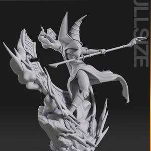Dark Magician — Yu Gi Oh | 1/8 1/6 Scale Resin Figure | Unpainted or Hand-Painted | 3D Printed Fan Art | Collector Gift image 7