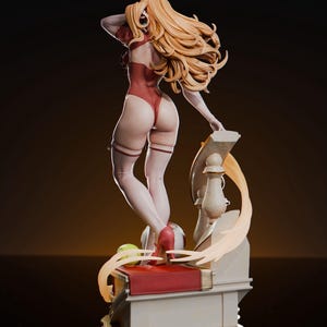 Figura de resina da Princesa Peach da Nintendo – Estátua de arte para fãs impressa em 3D em escala 1/8 e 1/6 | Presente para colecionadores imagem 5