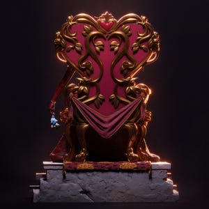 Queen of Hearts — Fantasy / Original | 1/8 1/6 Scale Resin Figure | Unpainted or Hand-Painted | 3D Printed Fan Art | Collector Gift 画像 6