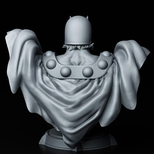 Magneto Bust | 1/8 1/6 Scale Resin Figure | Unpainted or Hand-Painted | 3D Printed Fan Art | Collector Gift imagen 4