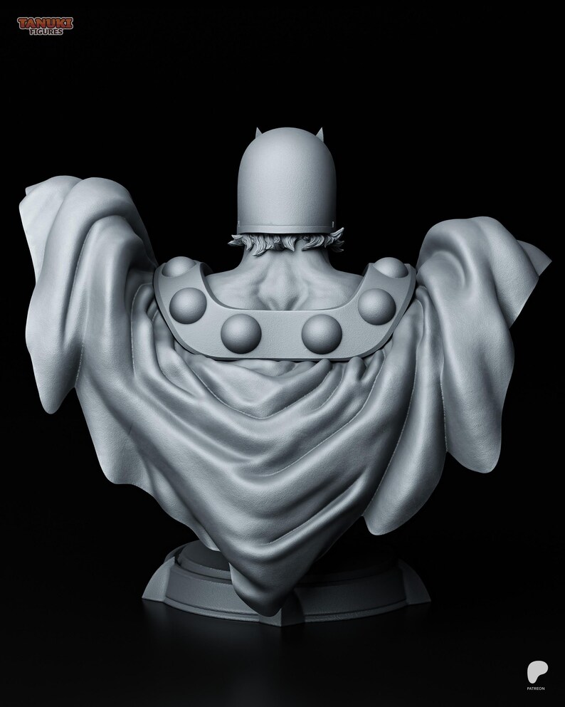 Magneto Bust | 1/8 1/6 Scale Resin Figure | Unpainted or Hand-Painted | 3D Printed Fan Art | Collector Gift imagen 4