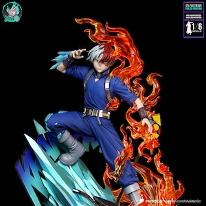 Shoto Todoroki My Hero Academia Resin Figure – 1/6 Scale 3D Printed Fan Art Statue | Collector Gift image 3