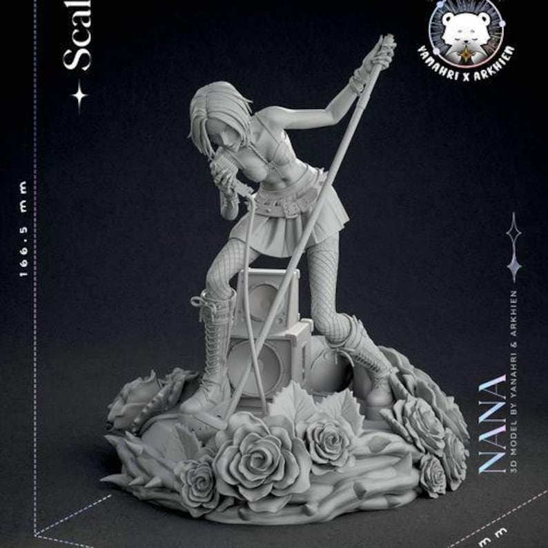 Nana Osaki — NANA | 1/8 1/6 Scale Resin Figure | Unpainted or Hand-Painted | 3D Printed Fan Art | Collector Gift bild 6