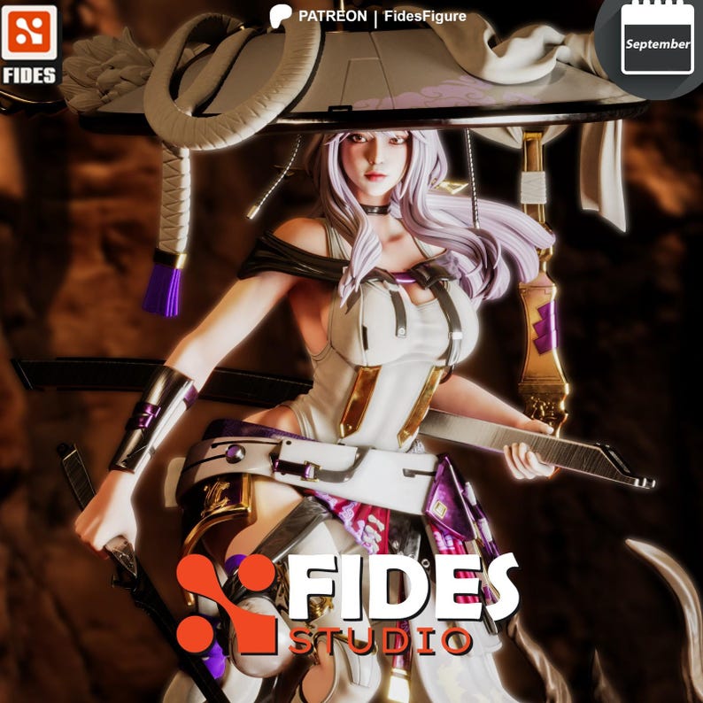 Scarlet Stellar Blade Harzfigur - 1/8 1/6 3D gedruckte Fan Art Statue | Sammler Geschenk Bild 1