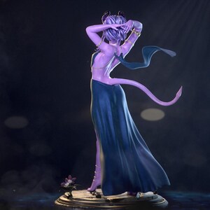 Tiefling Girl — Dungeons & Dragons | 1/8 1/6 Scale Resin Figure | Unpainted or Hand-Painted | 3D Printed Fan Art | Collector Gift image 7