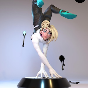 Spider Gwen — Marvel | 1/8 1/6 Scale Resin Figure | Unpainted or Hand-Painted | 3D Printed Fan Art | Collector Gift image 10