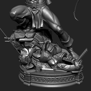 Hawkeye — Marvel | 1/8 1/6 Scale Resin Figure | 3D Printed Fan Art | Unpainted Garage Kit | Collector Statue | Collector Gift image 8