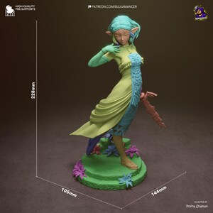 Princess Zelda — Zelda Tears of the Kingdom | 1/8 1/6 Scale Resin Figure | Unpainted or Hand-Painted | 3D Printed Fan Art | Collector Gift image 3