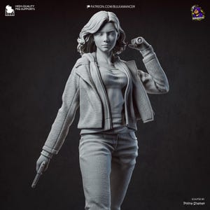 Figura de resina de Grace Ashcroft de Resident Evil – Escala 1/8 1/6 Estatua de fan art impresa en 3D / Regalo de coleccionista imagen 9