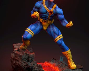 Cíclope / Figura de resina a escala 1/8 y 1/6 / Sin pintar o pintada a mano / Arte de fans impreso en 3D / Regalo de coleccionista
