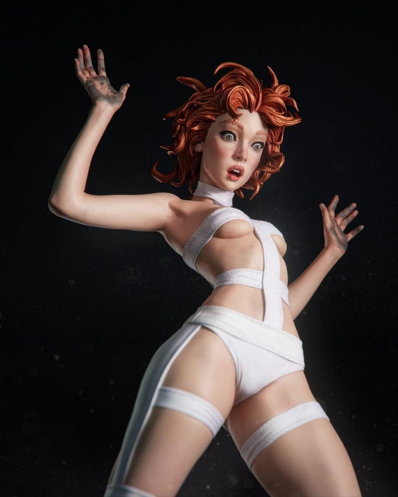 Leeloo Fifth Element Resin Figure – 1/8 1/6 Scale 3D Printed Fan Art Statue | Collector Gift image 3