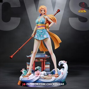 Figura de resina de Nami de One Piece – Escala 1/8 y 1/6. Estatua de fan art impresa en 3D / Regalo de coleccionista. imagen 2