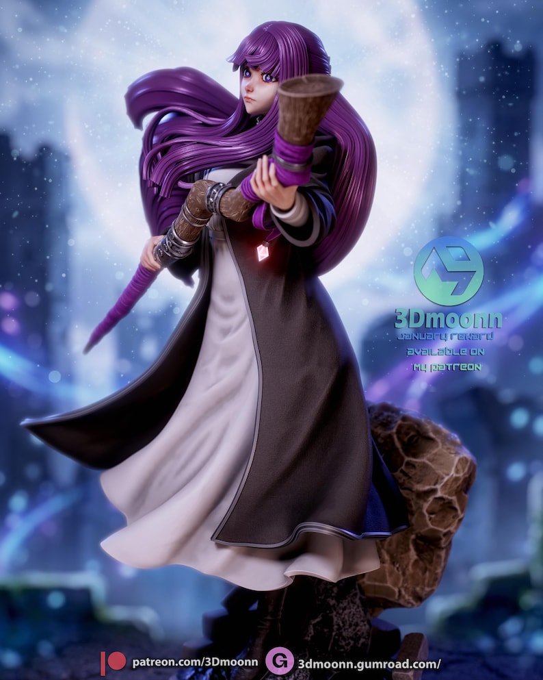 Fern — Frieren: Beyond Journey's End | 1/8 1/6 Scale Resin Figure | Unpainted or Hand-Painted | 3D Printed Fan Art | Collector Gift bild 8