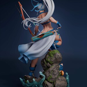 Mina Majikina Samurai Shodown Harz Figur - 1/8 1/6 3D Gedrucktes Fan Art Kit | Sammler Geschenk Bild 4