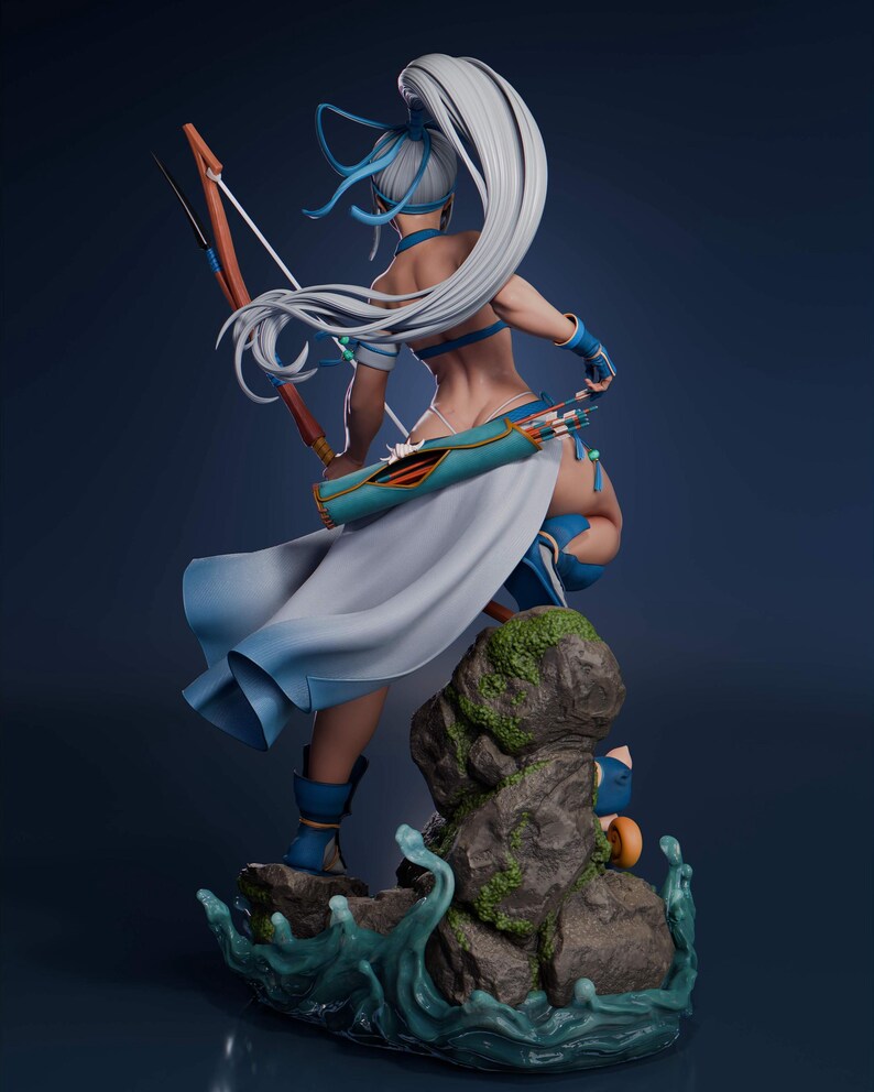 Mina Majikina Samurai Shodown Harz Figur - 1/8 1/6 3D Gedrucktes Fan Art Kit | Sammler Geschenk Bild 4