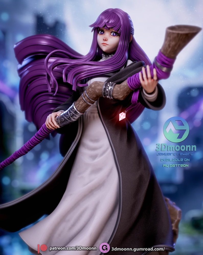 Fern — Frieren: Beyond Journey's End | 1/8 1/6 Scale Resin Figure | Unpainted or Hand-Painted | 3D Printed Fan Art | Collector Gift bild 5