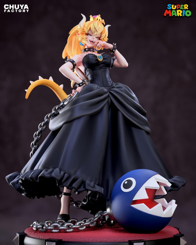 Bowsette — Super Mario | 1/8 1/6 Scale Resin Figure | Unpainted or Hand-Painted | 3D Printed Fan Art | Collector Gift image 9