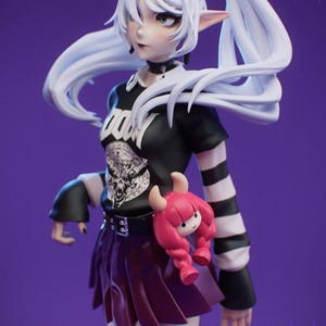 Frieren: Beyond Journey's End Resin Figure – 1/8 1/6 Scale 3D Printed Fan Art Statue | Collector Gift image 3