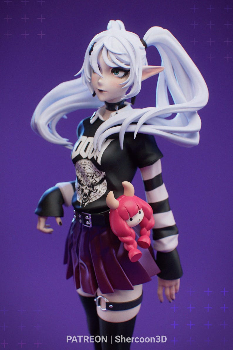 Frieren: Beyond Journey's End Resin Figure – 1/8 1/6 Scale 3D Printed Fan Art Statue | Collector Gift image 3