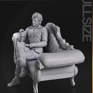 Figura de resina de Astarion de Baldur's Gate – Escala 1/8 1/6 Estatua de fan art impresa en 3D / Regalo de coleccionista imagen 7