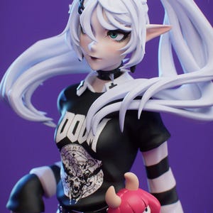 Frieren: Beyond Journey's End Resin Figure – 1/8 1/6 Scale 3D Printed Fan Art Statue | Collector Gift image 1
